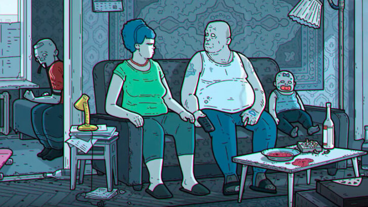 Simpsonovi na ruský způsob. Remake znělky ukazuje mrazivý život v postkomunismu