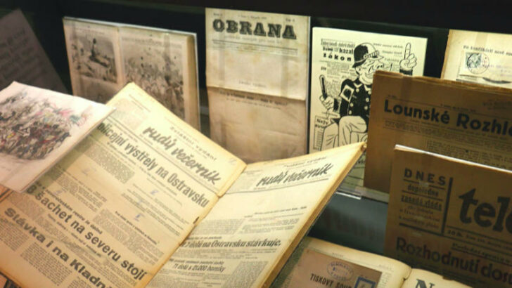 Výstava v Národním muzeu připomíná historii a význam tištěných novin a časopisů