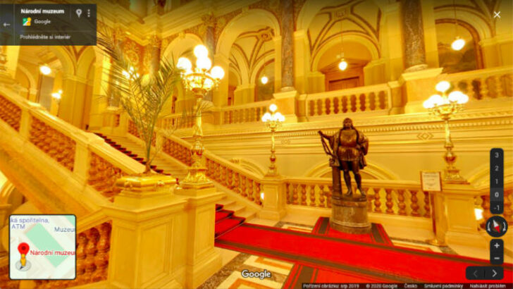 Historická budova Národního muzea nově přístupná přes Google Street View