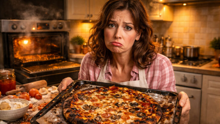 Domácí pizza pečená v troubě nemusí vždy vyjít dobře