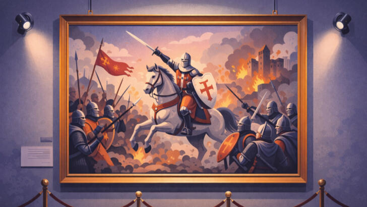Historický obraz v expozici galerie