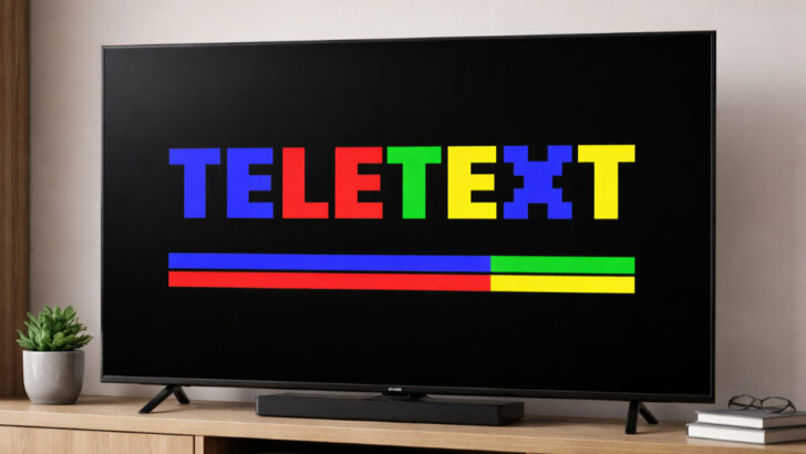 Teletext na televizní obrazovce jako stará informační služba